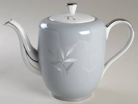 White Leaf Coffee Pot & Lid by Seyei Toki Co