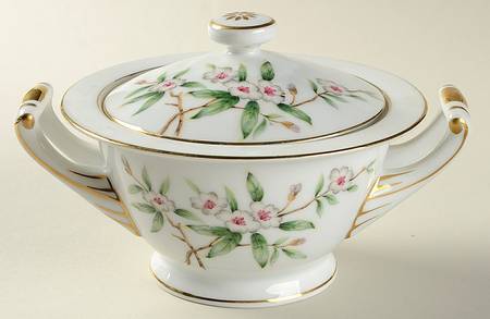 Wild Cherry Sugar Bowl & Lid