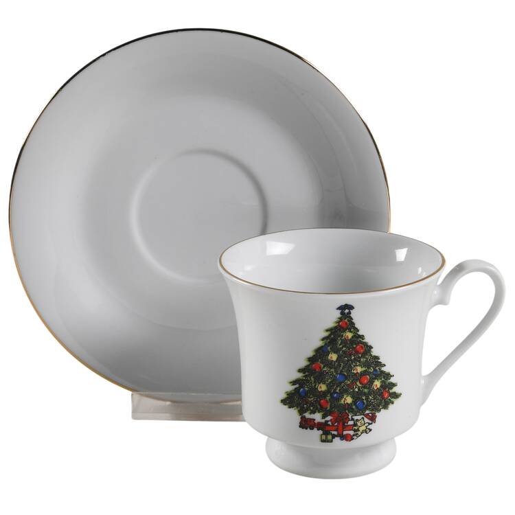 SGU1 Footed Cup & Saucer Set