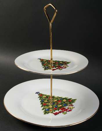 SGU1 2 Tiered Serving Tray (Dinner & Salad Plate)
