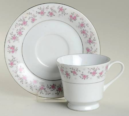 Footed Cup & Saucer Set