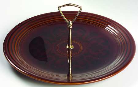 Amberstone Round Serving Plate with Handle (CH)