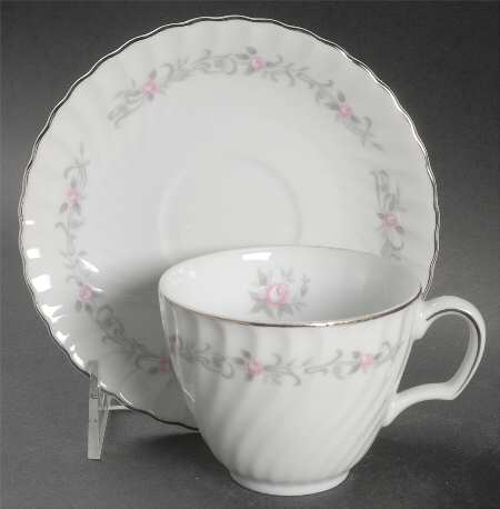 Angelique Flat Cup & Saucer Set