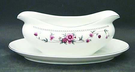 Anniversary Gravy Boat with Attached Underplate