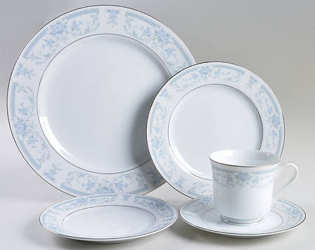 Blue Whisper 5 Piece Place Setting
