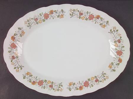 Bouquet 14" Oval Serving Platter