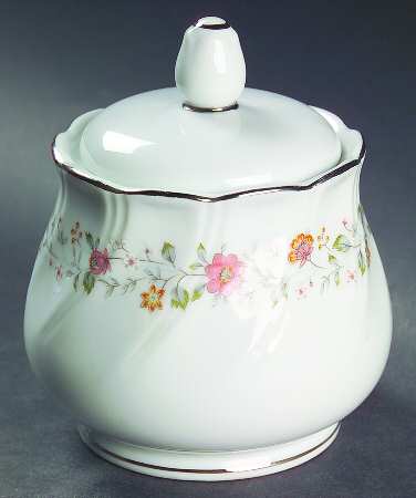 Bouquet Sugar Bowl & Lid