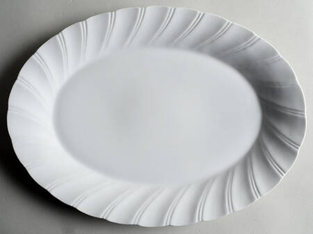 Bone White (Earthenware, USA, All Ivory) 14" Oval Serving Platter