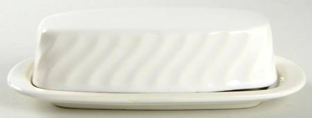 Bone White (Earthenware, USA, All Ivory) 1/4 Lb Covered Butter