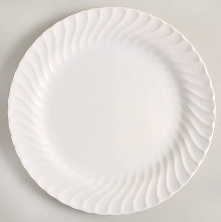 Bone White (Earthenware, USA, All Ivory) 12" Chop Plate (Round Platter)