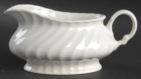 Bone White (Earthenware, USA, All Ivory) Gravy Boat