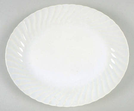 Bone White (Porcelain, Japan, All White) 11" Oval Serving Platter