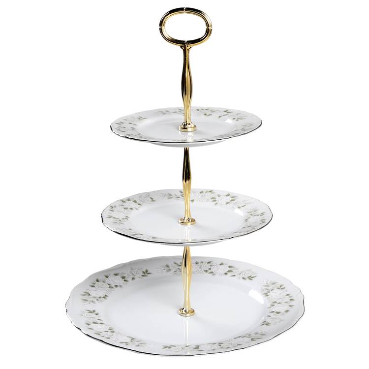 Classic 13 7/8"-14 1/4" 3-Tiered Serving Tray(DP,SP,BB) HC
