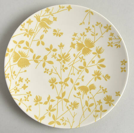 Golden Meadow Salad Plate