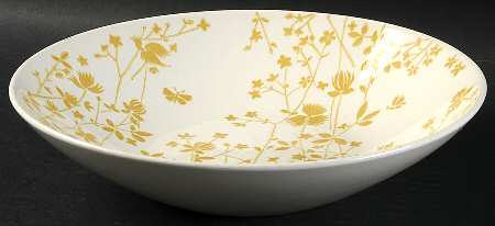 Golden Meadow 9" Round Vegetable Bowl