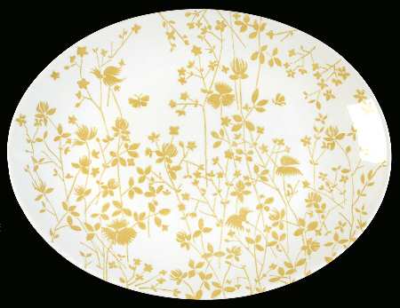Golden Meadow 13" Oval Serving Platter