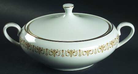 Imperial Gold Round Covered Vegetable