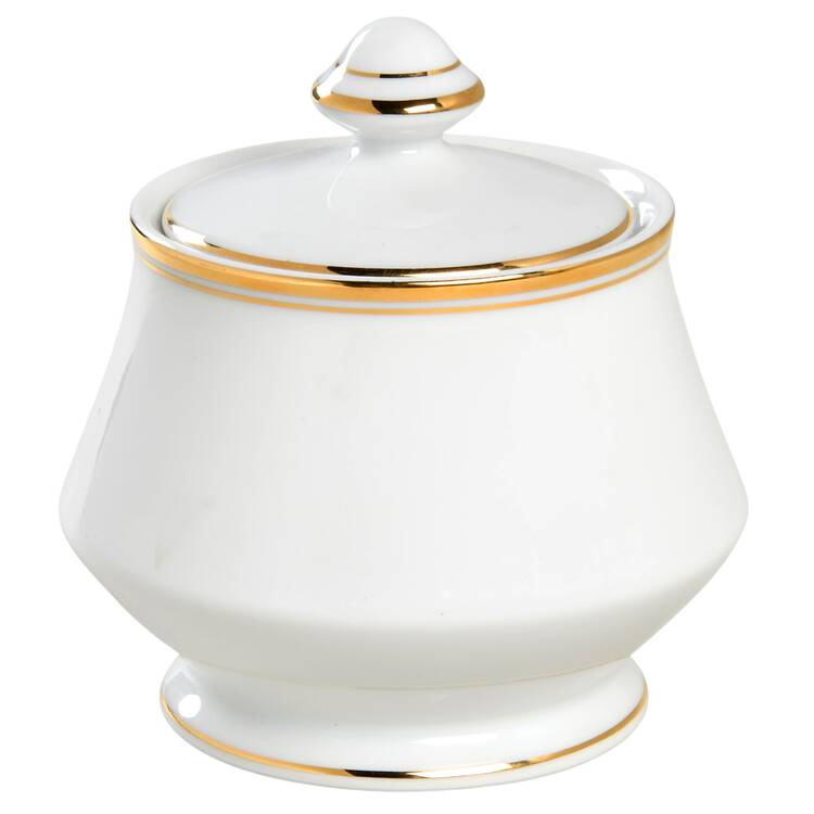 Regency Gold Sugar Bowl & Lid by Sheffield