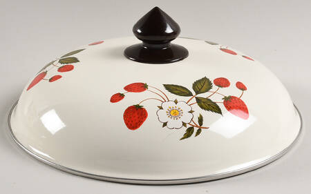 Strawberries N' Cream 7 Quart Metal Dutch Oven, Lid Only