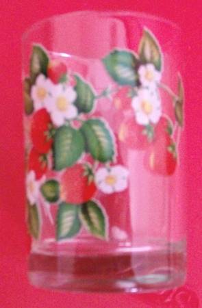 Strawberries N' Cream Glassware Juice