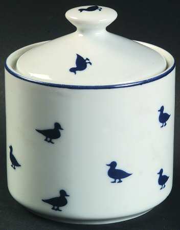 Blue Duck Sugar Bowl & Lid