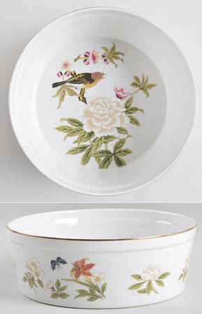 Chinese Garden (Earthenware) 8" Souffle