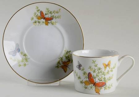 Ecstasy Flat Cup & Saucer Set by Shafford