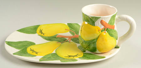 Fruit Du Jour Snack Plate & Cup Set