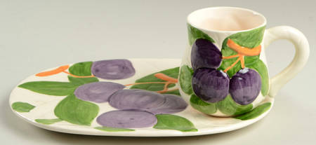Fruit Du Jour Snack Plate & Cup Set