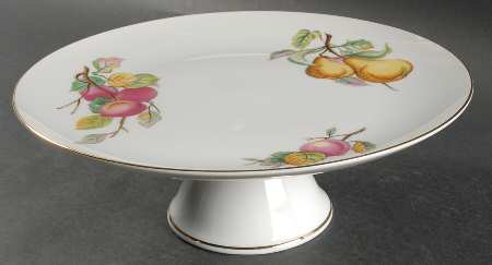 Fruit Garden 10" Diameter Pedestal Cake Stand