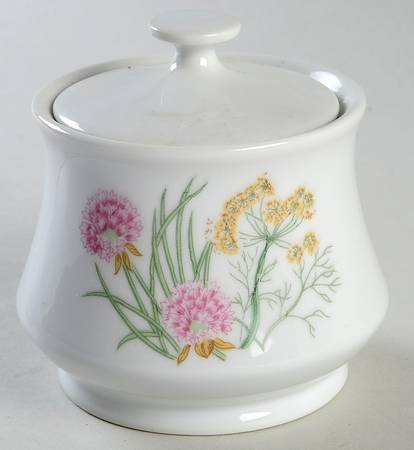 Herbs & Spices Sugar Bowl & Lid