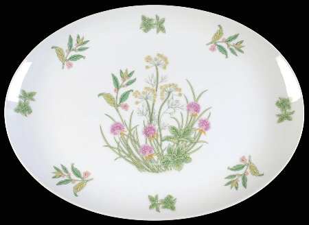 Herbs & Spices 16" Oval Serving Platter
