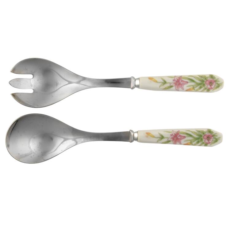 Jade Lily (2 Piece) Salad Set with Stainless Bowl