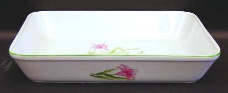Jade Lily 12" Rectangular Baker