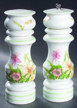 Jade Lily Salt Mill & Pepper Mill Set