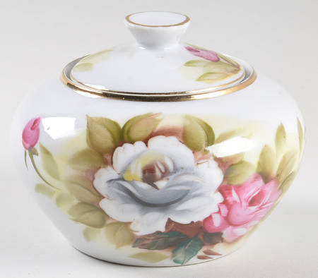 Kashmir Rose Sugar Bowl & Lid