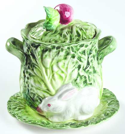 Rabbit Patch Jam/Jelly & Lid W/Underplate by Shafford