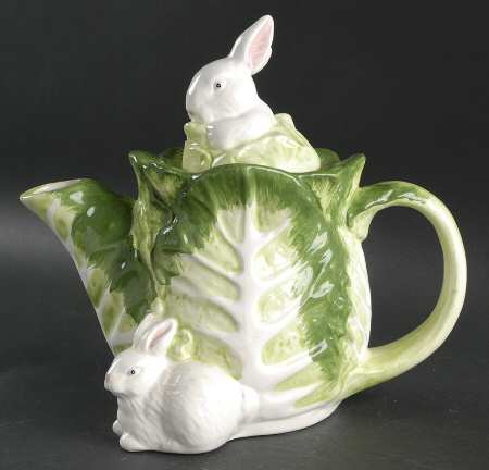 Rabbit Patch Teapot & Lid