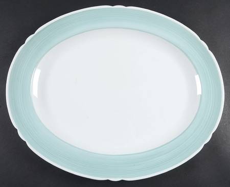 13706-G (Green) 16" Oval Serving Platter