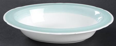 13706-G (Green) 9" Oval Vegetable Bowl