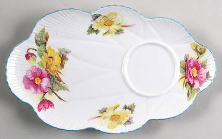 Begonia (Dainty Shape) Snack Plate by Shelley