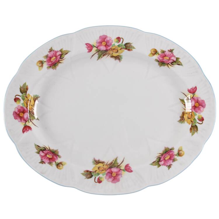 Begonia (Dainty Shape) 13" Oval Serving Platter