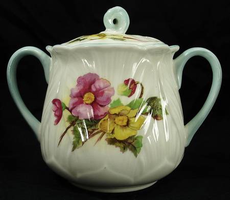Begonia (Oleander Shape) Sugar Bowl & Lid