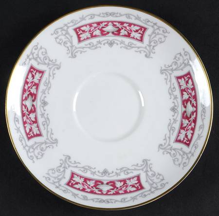 Blenheim Maroon Saucer for Cream Soup Bowl