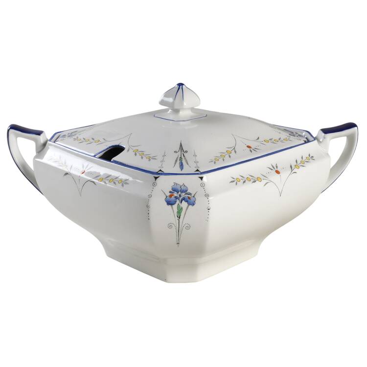 Blue Iris Tureen &  Lid