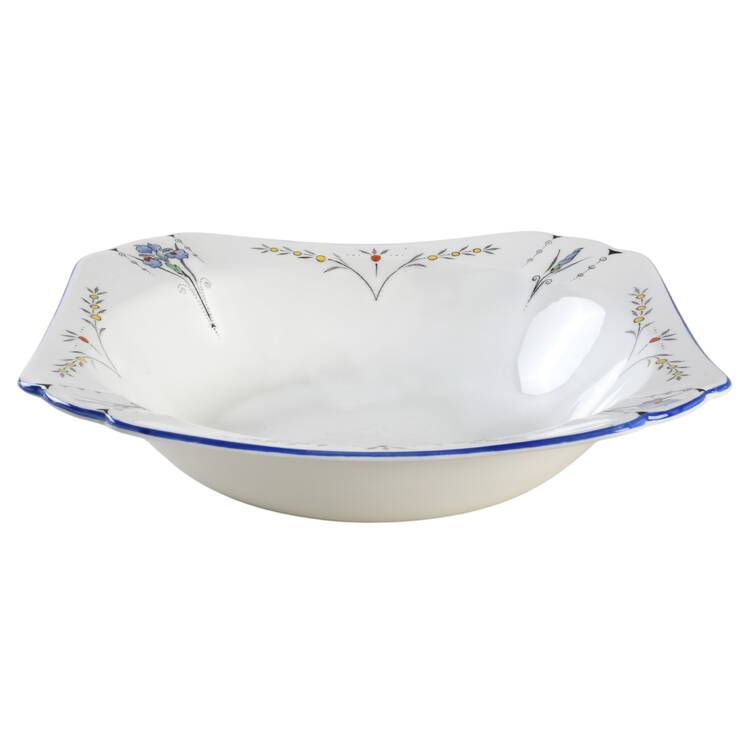 Blue Iris 9" Round Vegetable Bowl