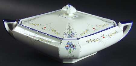 Blue Iris Square Covered Vegetable