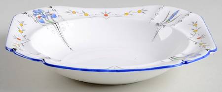Blue Iris Coupe Cereal Bowl