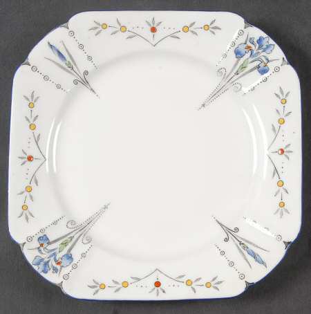 Blue Iris Bread & Butter Plate