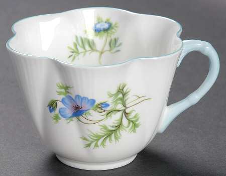 Blue Poppy (Dainty) Flat Cup